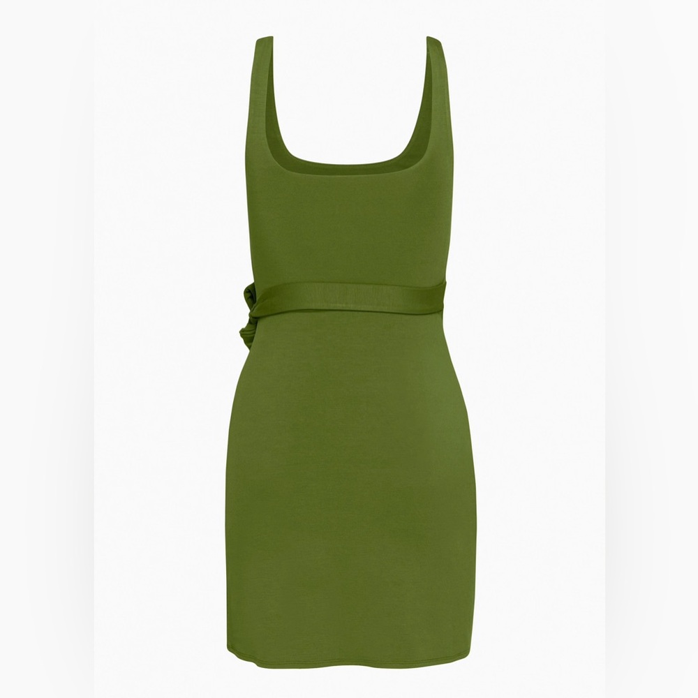 Aritzia green mini wrap dress size small - Picture 7 of 8